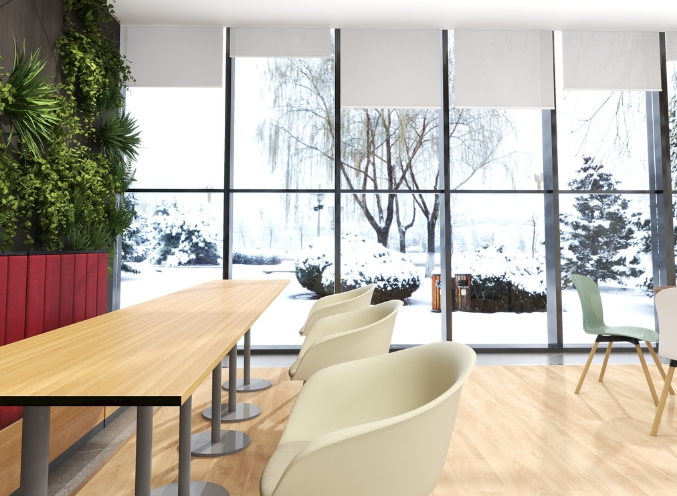 辦公室裝修設(shè)計(jì)：米色桌子，顏值與實(shí)用并存！