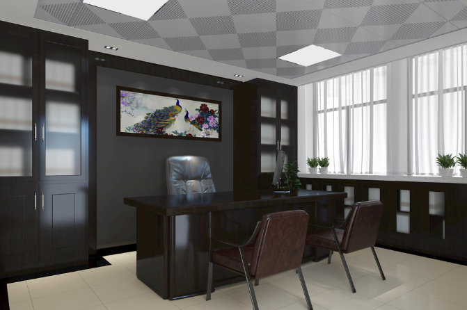 上海辦公室裝修設(shè)計：冷色調(diào)屏風，打造商務(wù)新風尚！