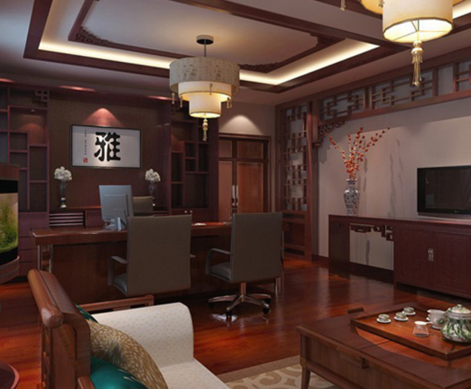 上海辦公室裝修設(shè)計：科技智能風(fēng)大中班臺，打造未來感十足的辦公空間！