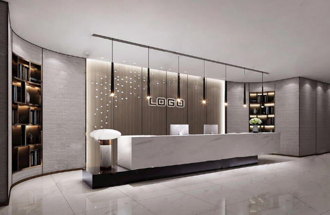 上海辦公室裝修設(shè)計(jì)：水波紋不銹鋼，打造獨(dú)特光影藝術(shù)空間