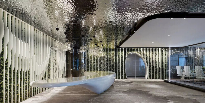 辦公室裝修設(shè)計：簡約線條圖案瓷磚，打造現(xiàn)代商務(wù)空間！